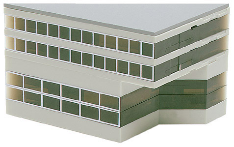 Airport Accessories: Airport building - Side building (high) 1:500