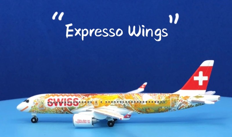 Herpa Wings 1:500 Airbus a220-300 Swiss vignerons 533584 