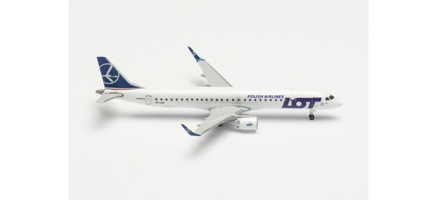Herpa Wings LOT Polish Airlines Embraer E195 1:500 Registration SP-LND