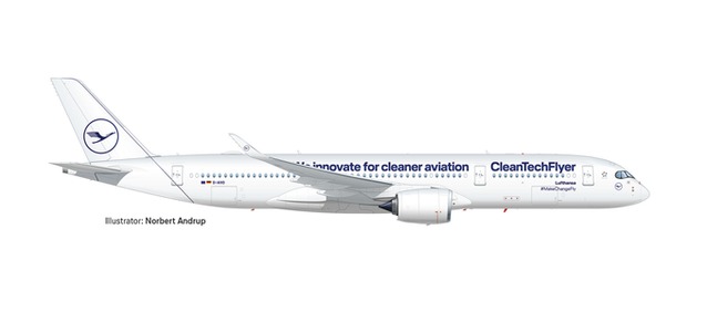 Herpa Wings Lufthansa Airbus A350-900 1:500 "CleanTechFlyer" Registration D-AIVD